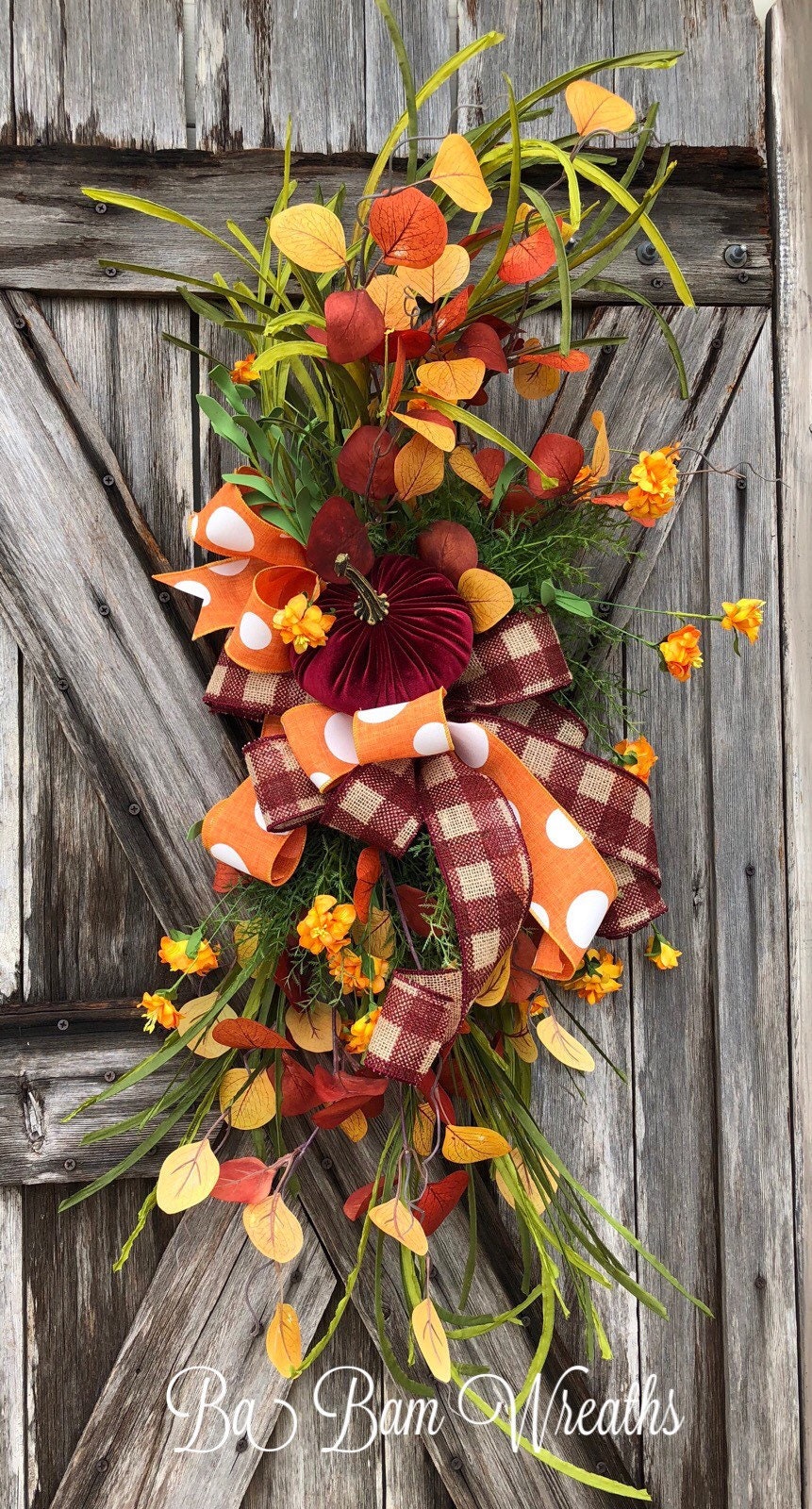 Fall Swag, Autumn Swag, Fall Centerpiece, Autumn Centerpiece, Autumn Floral