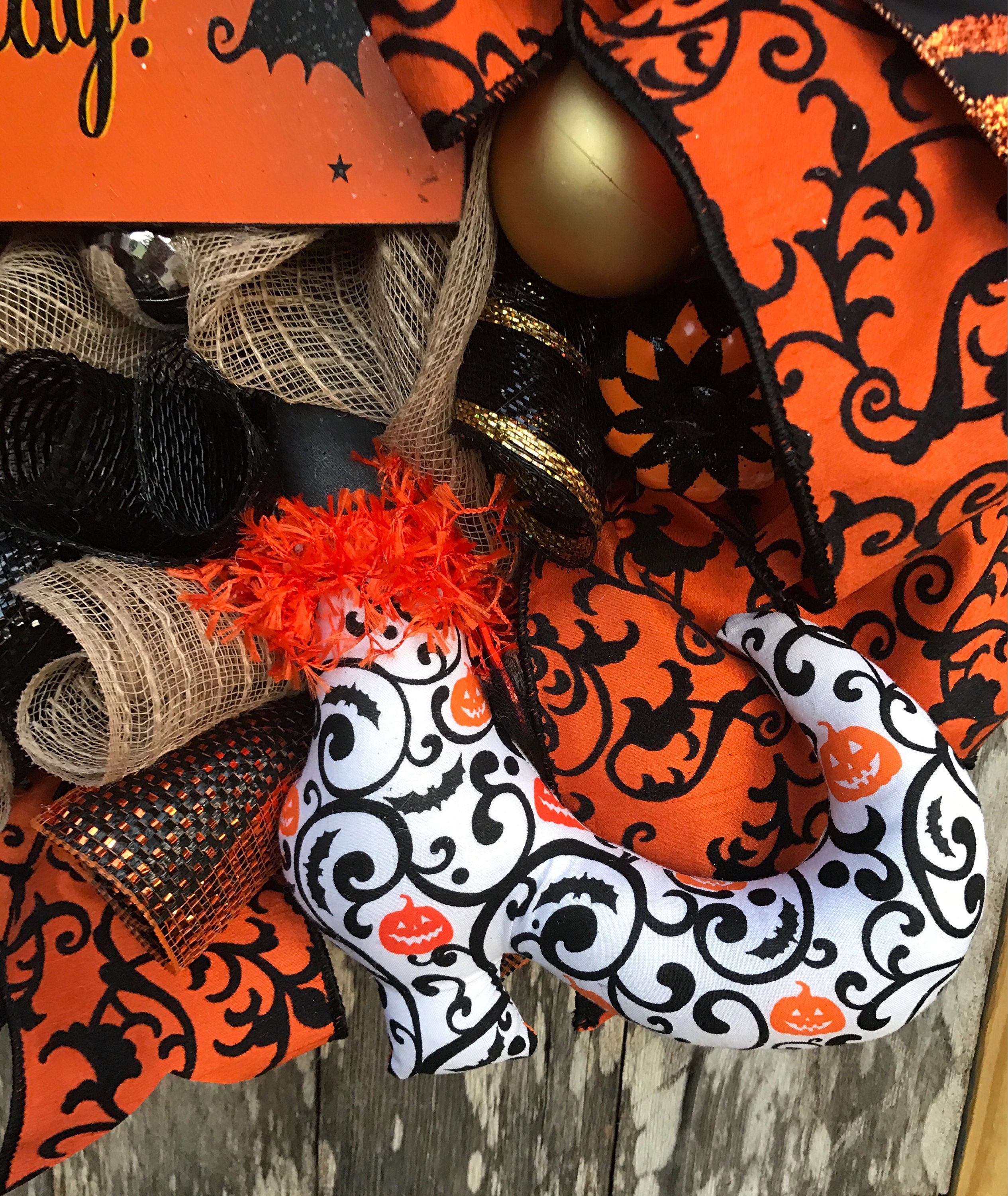 Halloween Owl Wreath Halloween Wreath Owl Wreath Fall Wreath 