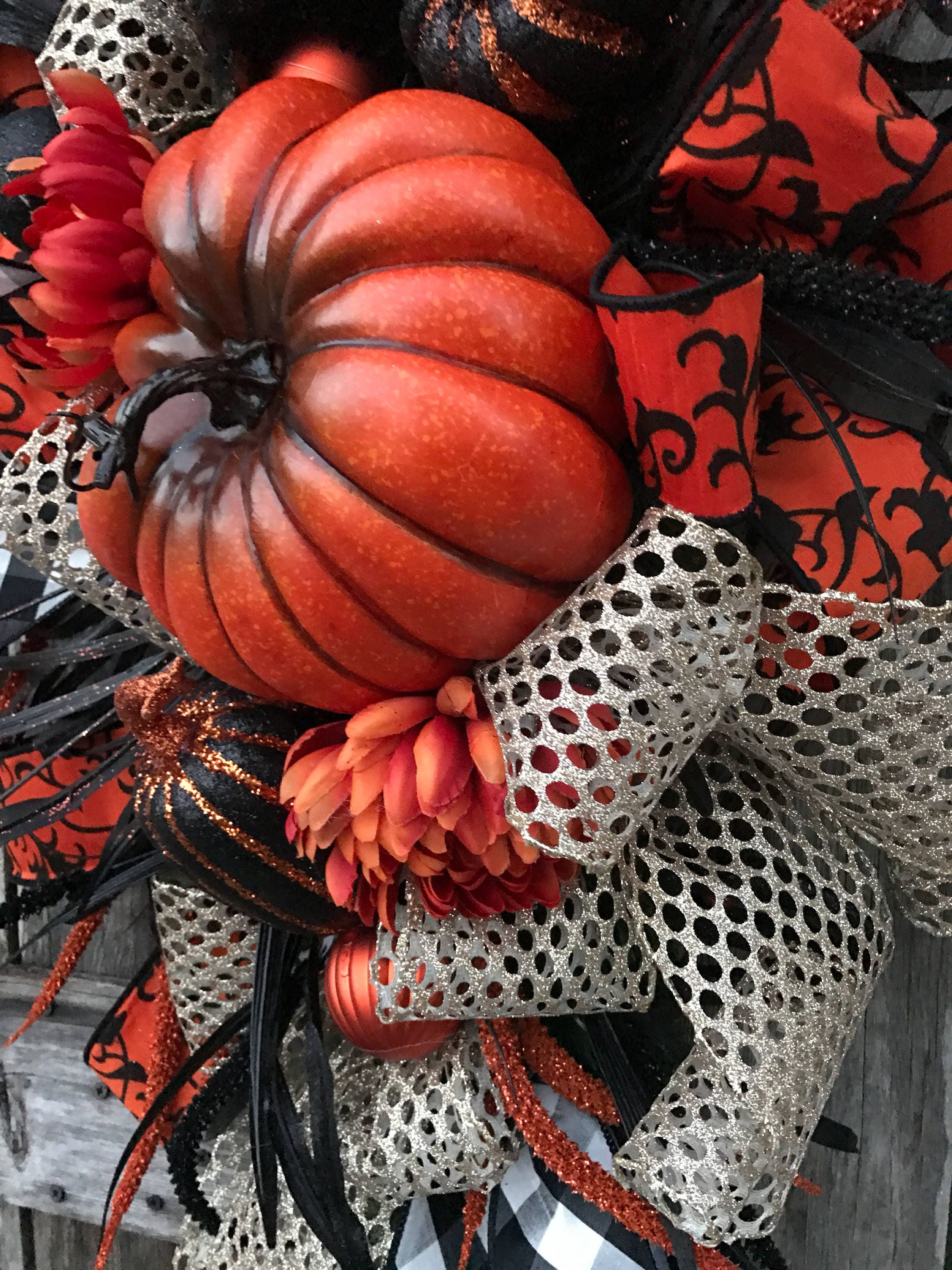 Halloween Owl Wreath Halloween Wreath Owl Wreath Fall Wreath 