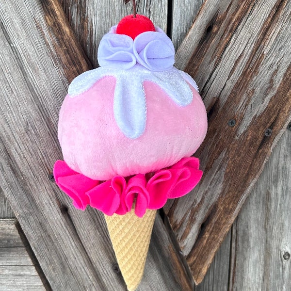 Felted Pink Ice Cream