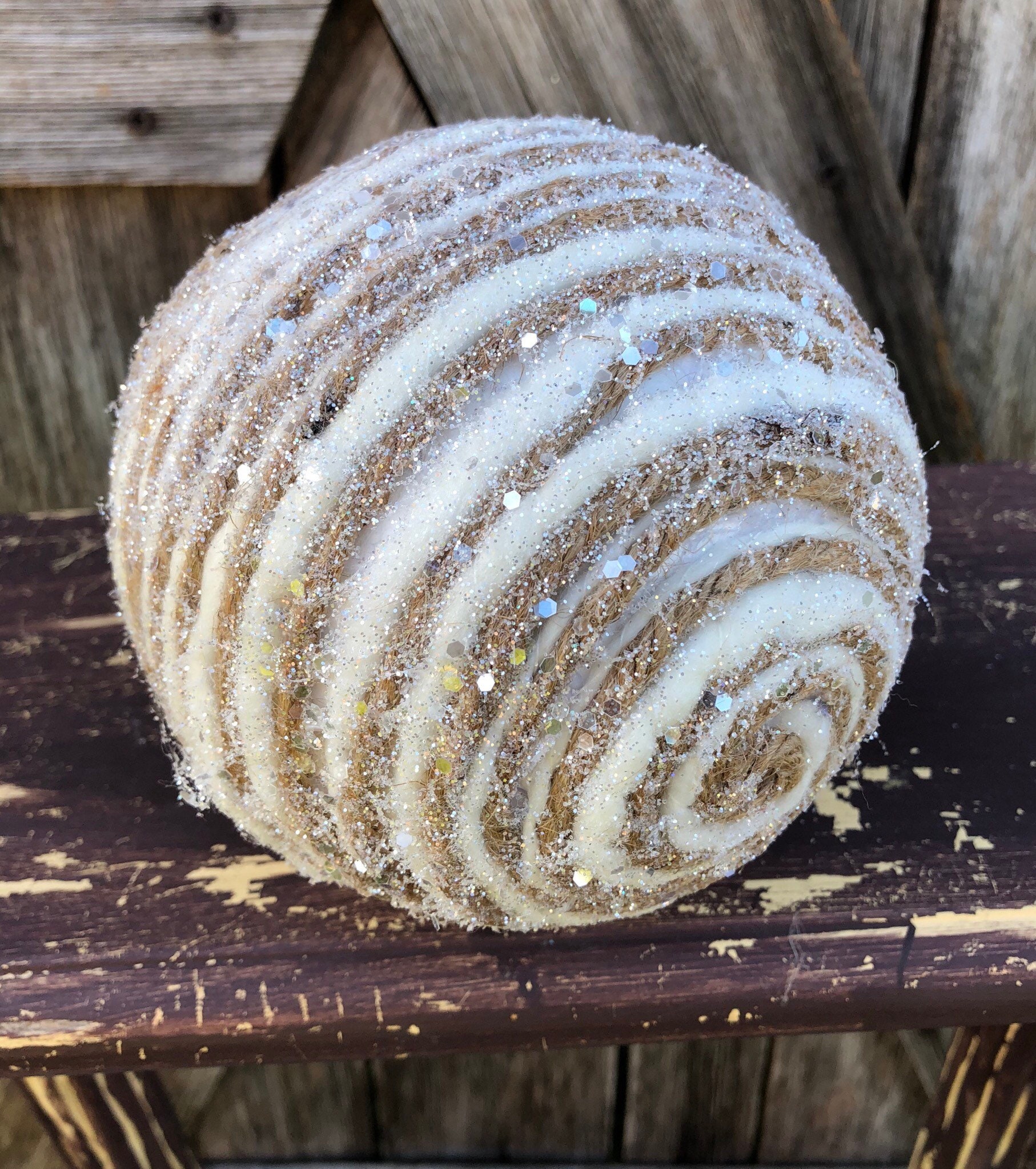 Decorative Burlap Ball