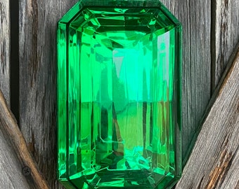 Emerald Green Jewel 9 Inch Shatterproof Ornament