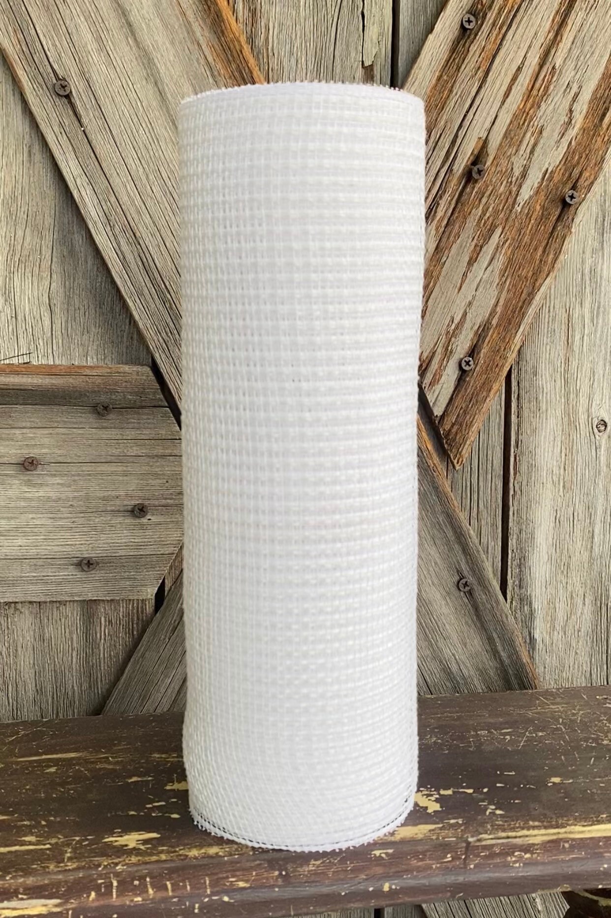 10 Yards, White Jute Mesh