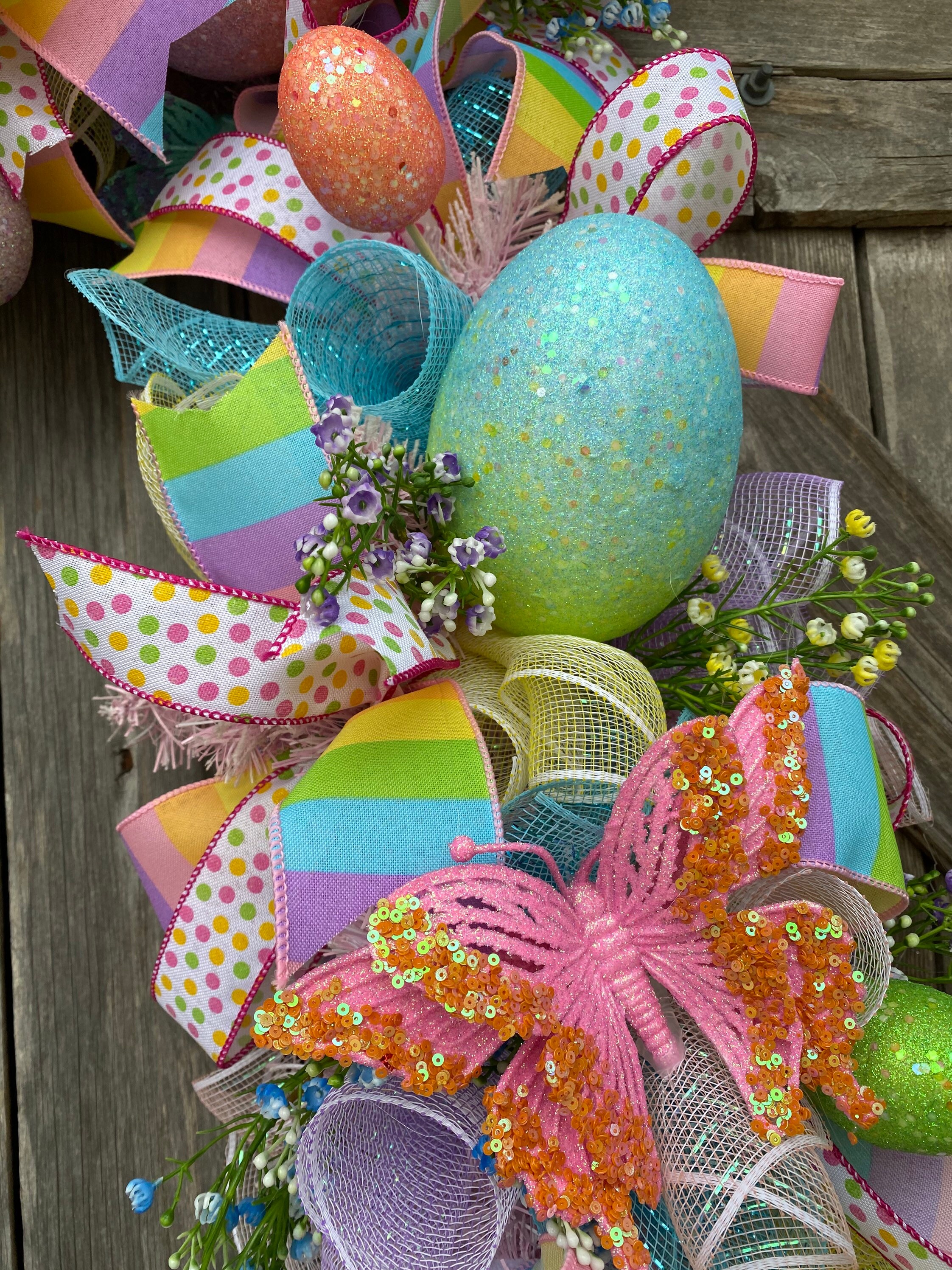 Spring Garland, Easter Garland, Easter Front Door, Spring Front Door