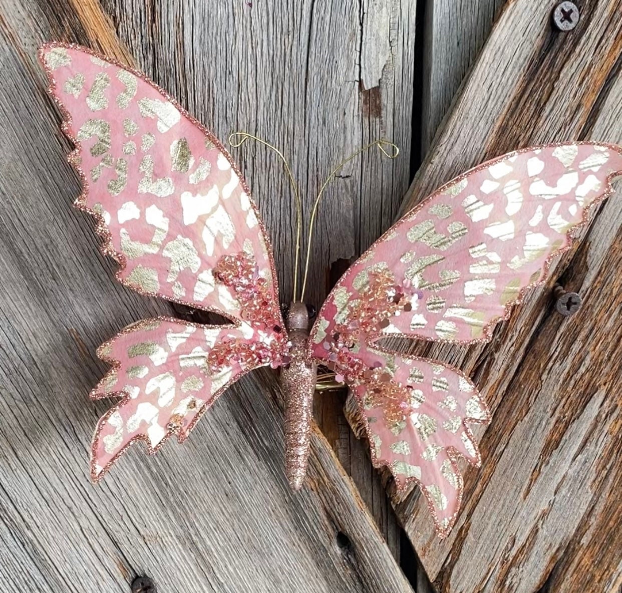 Pink Glitter Butterfly