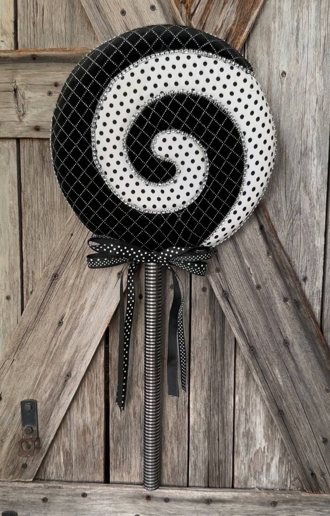 XL Black White Lollipop 28 Inches - Etsy