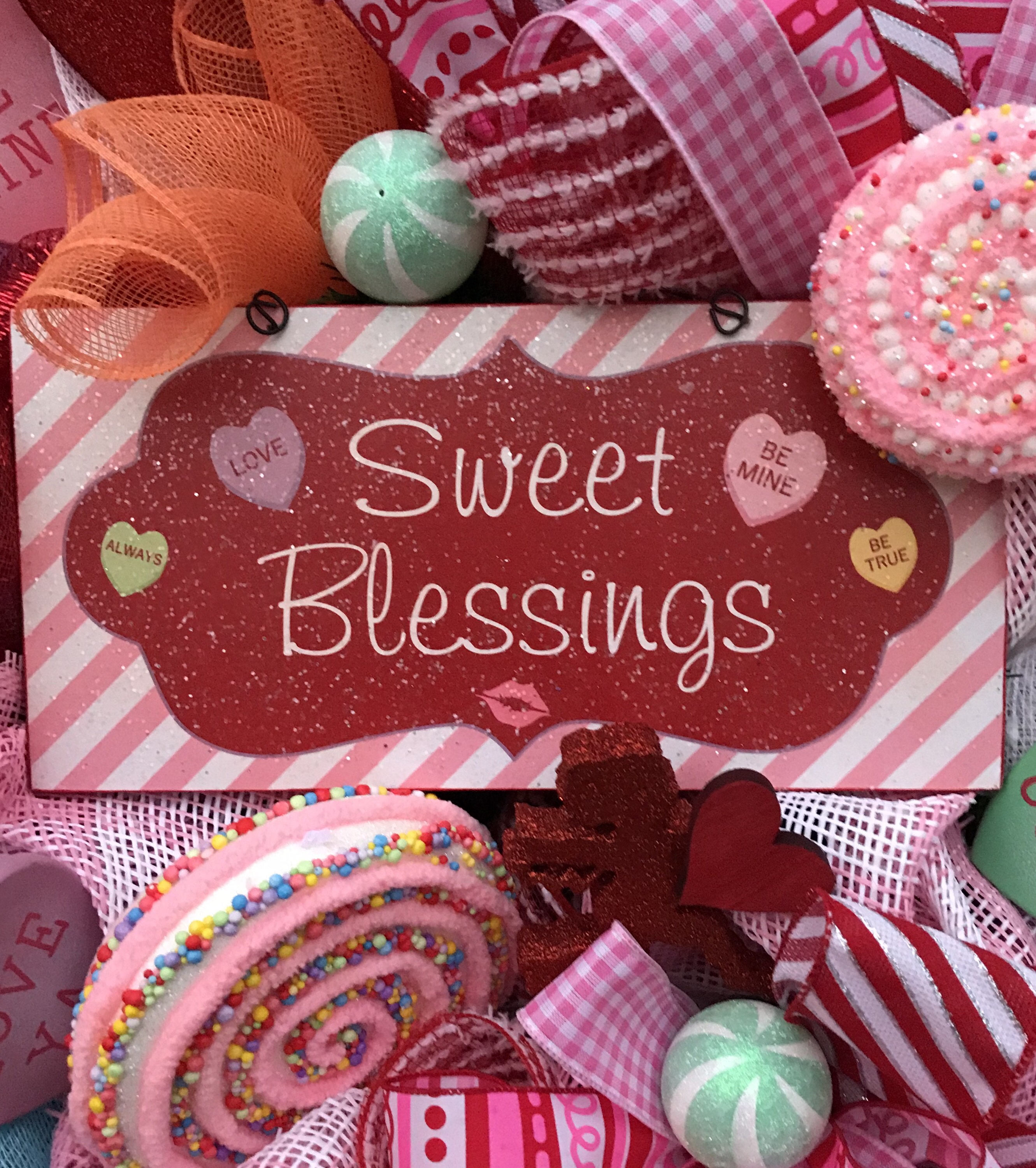 Valentine Wreath, Valentine Decor, Valentine Door, Sign