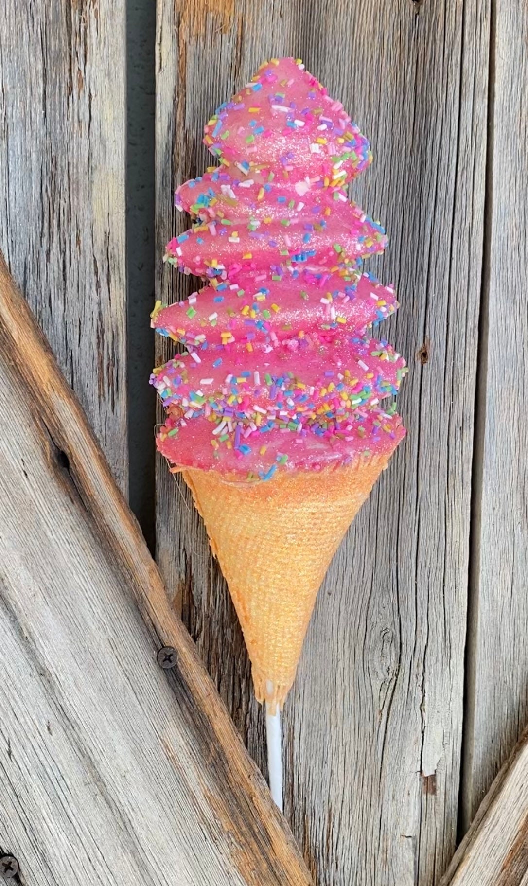 Pink Sprinkle Ice Cream