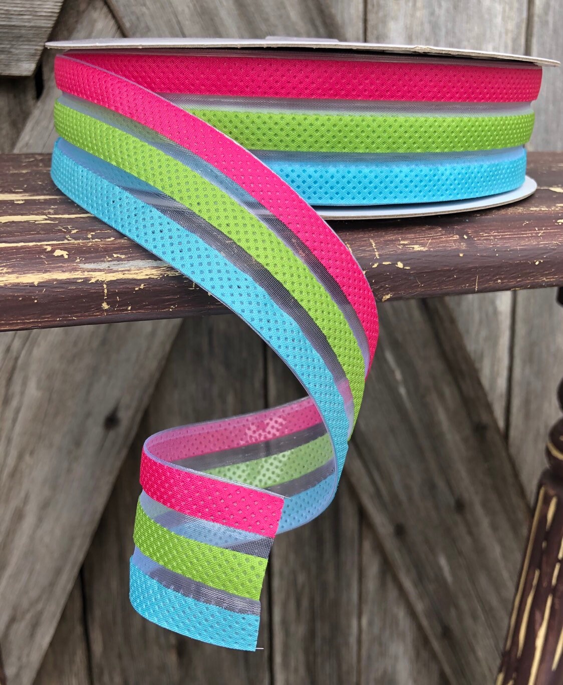 Wired Ribbon 1 1/2 Inch Ribbon Spring Stripe Ribbon 50 Yards