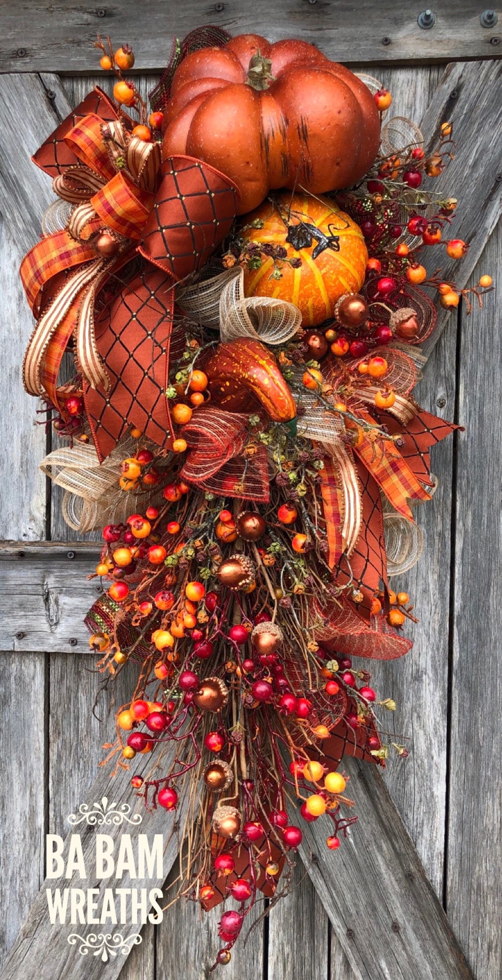Fall Wreath, Fall Swag, Autumn Swag, Autumn Wreath, Rustic Fall Wreath
