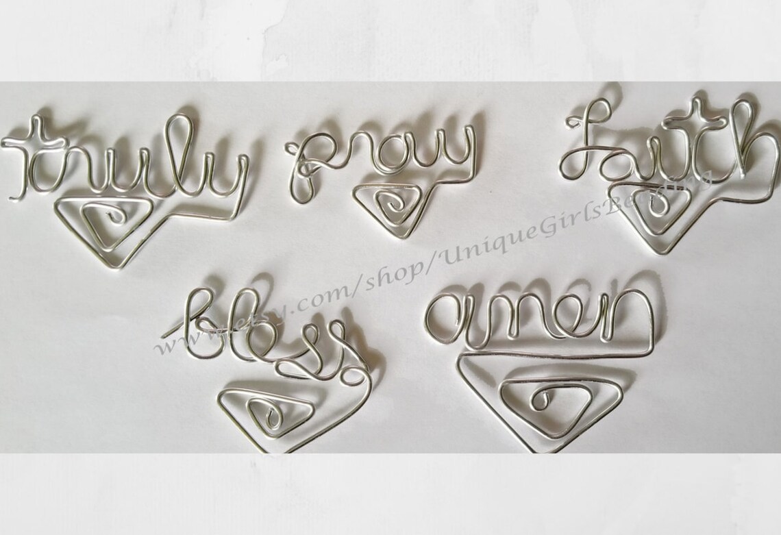 FAITH Based Twisted Wire Paperclips Reader Gifts Wire Etsy