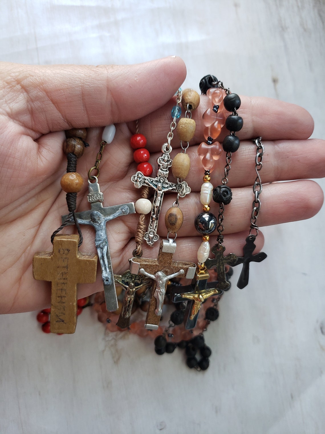 Vintage Rosaries Antique Rosary Prayer Beads Catholic Etsy