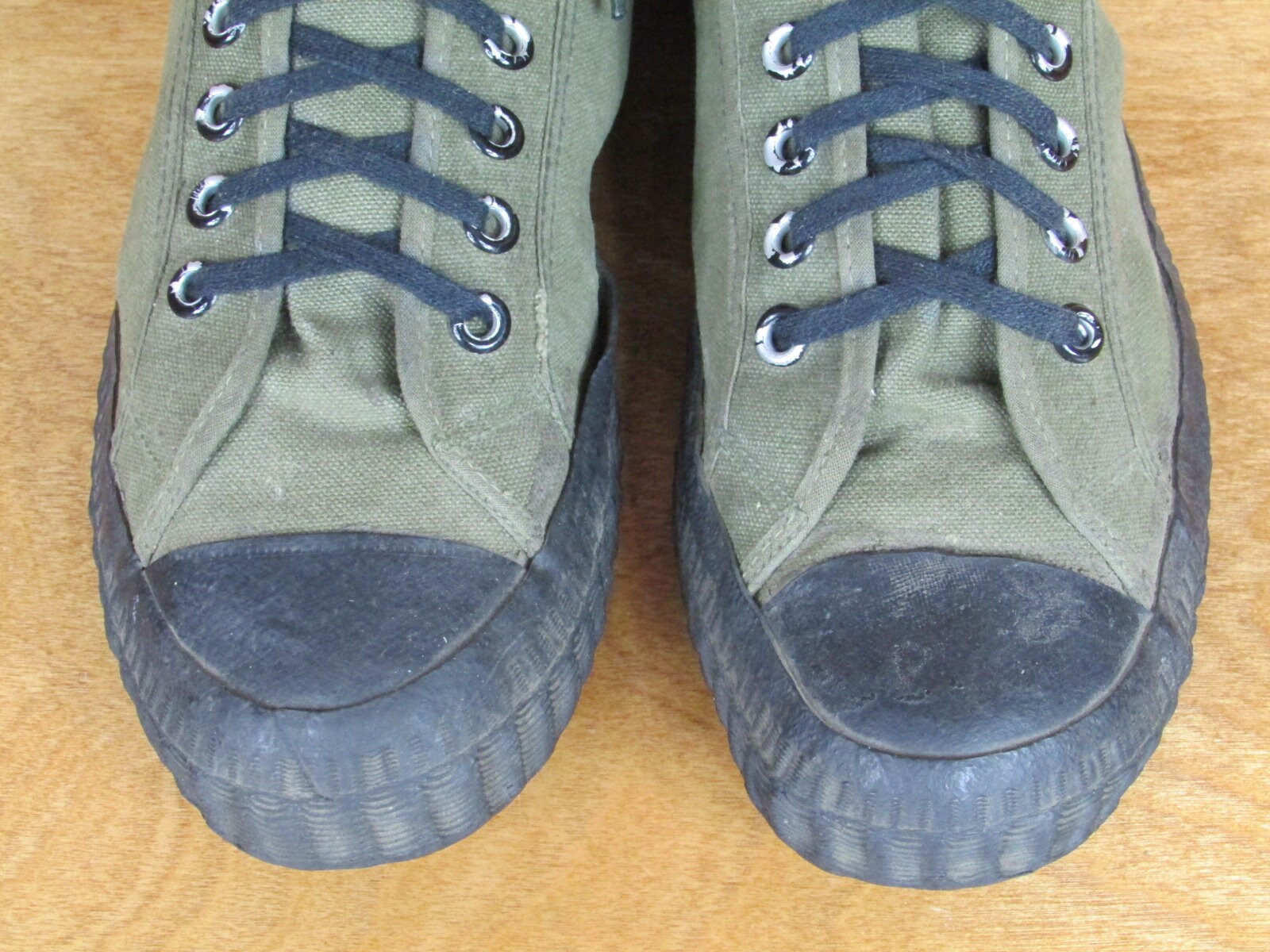 Vintage 60s 70s Army Basketball Shoes Mens Size 10 Green High Top Canvas s-l1200.jpg main image 4