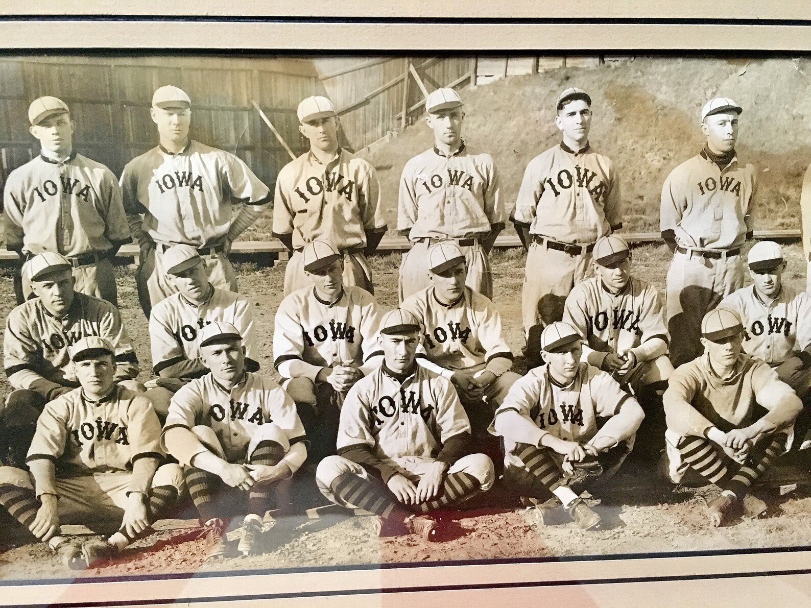Vintage Antique Iowa Baseball Team Panoramic Photograph Etsy