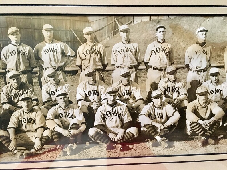 Vintage Antique Iowa Baseball Team Panoramic Photograph Etsy