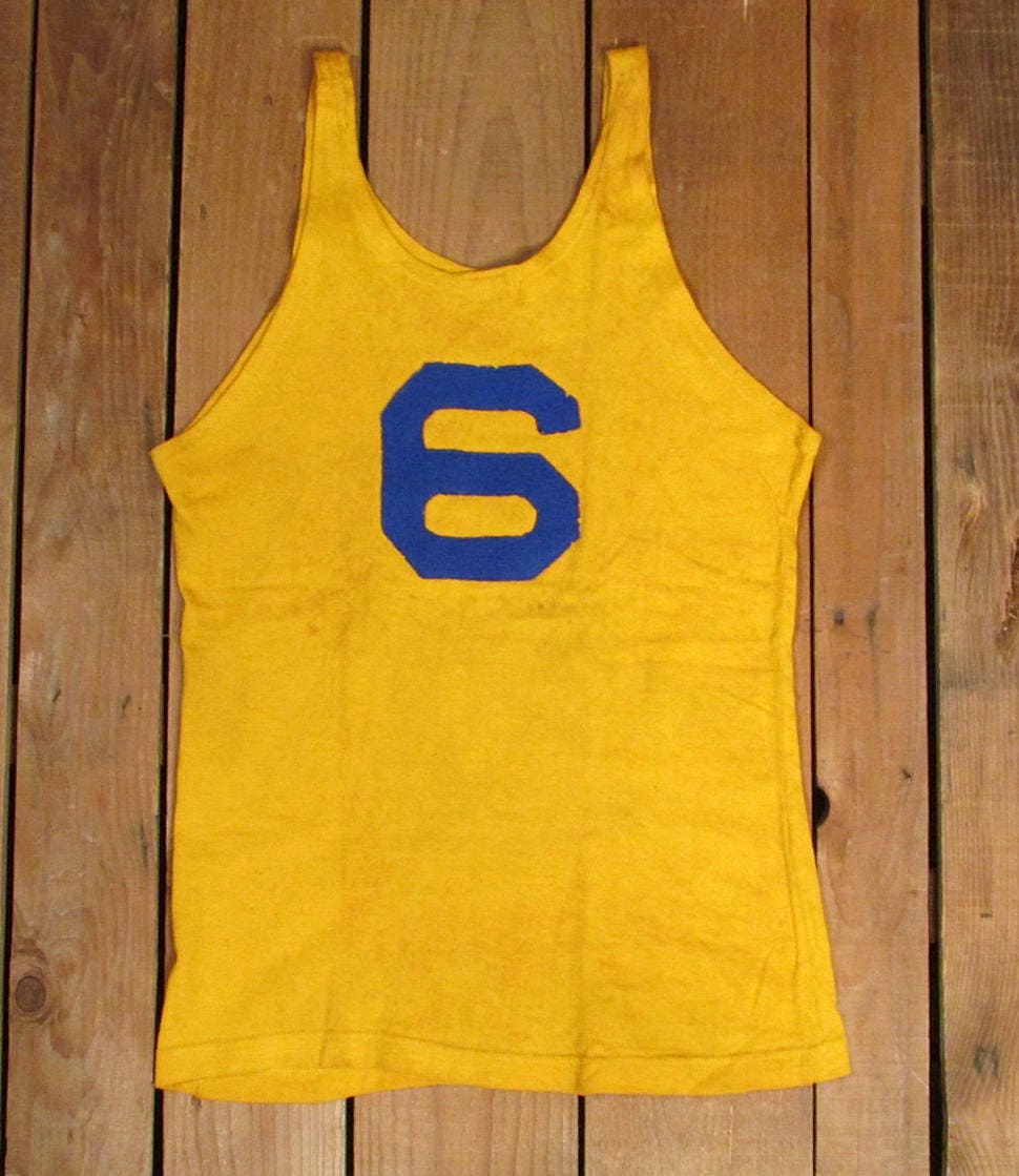 Vintage 1930s Goldsmith Basketball Uniform Shirt Wool Knit | Etsy