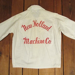 Vintage 1960s New Holland Máquina Co.Bowling Equipo Camisa Blusa Sperry Rand 2/2