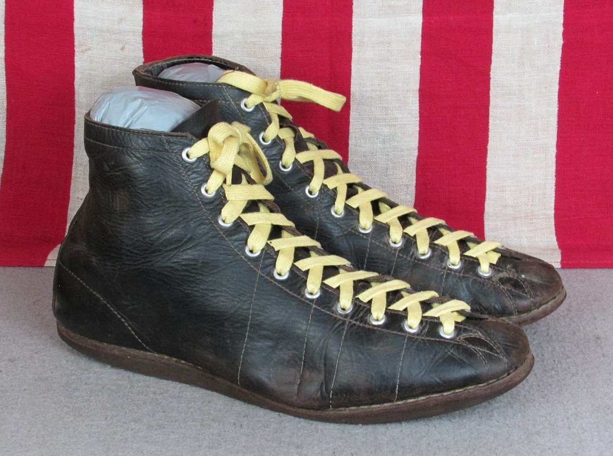 Vintage 1930s Wilson Leather Basketball Sneakers High Top Gym - Etsy Ireland