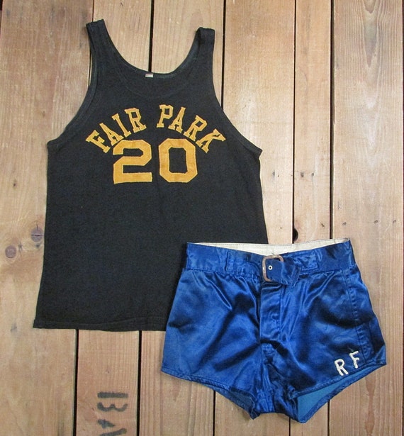 Vintage 1930s Fair Park H.S.Basketball Uniform Wo… - image 1