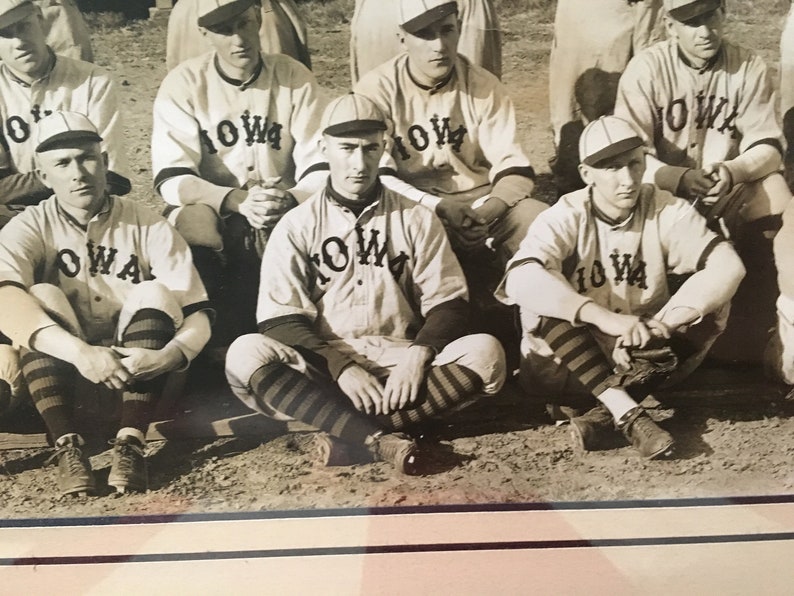 Vintage Antique Iowa Baseball Team Panoramic Photograph Etsy