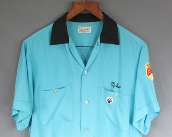 60s〜 King Louie Bowling Shirt USA stitch 60s〜 King Louie Bowling Shirt USA stitch Vtg 60s Bowling