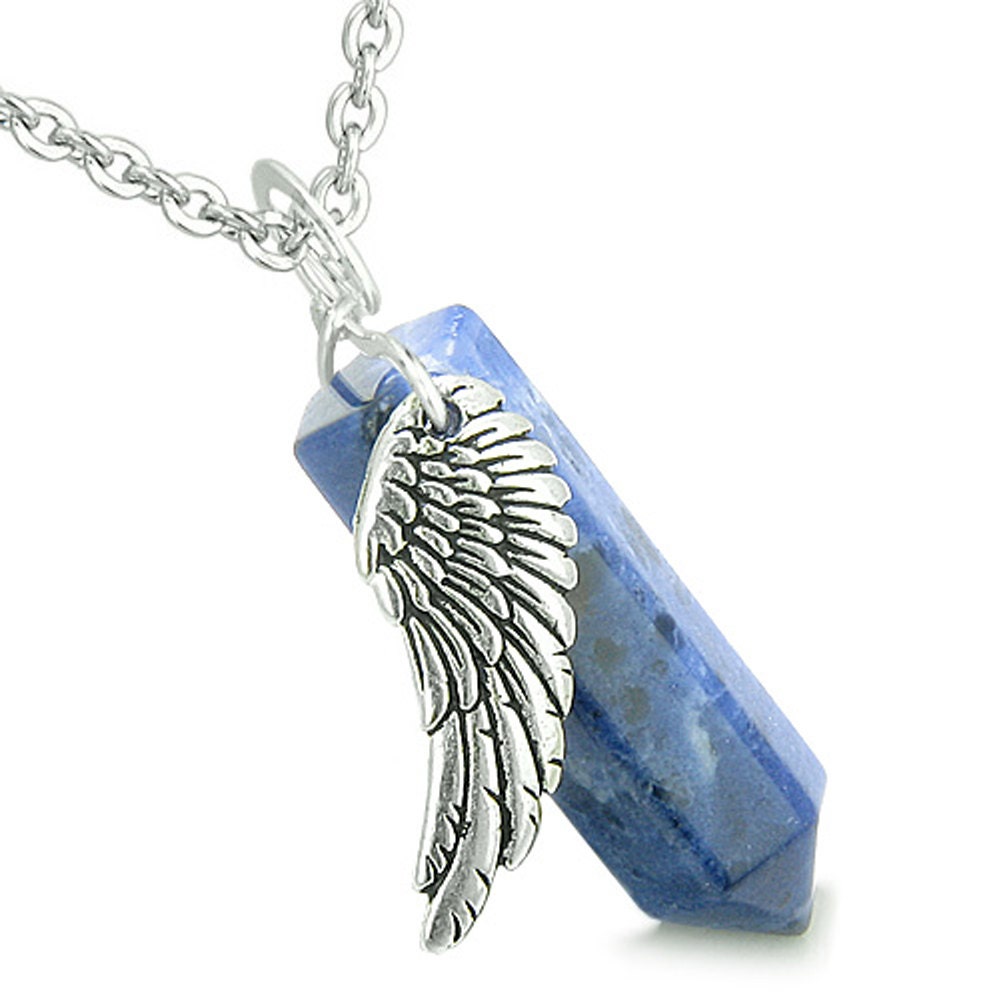 Angel Wing Archangel Thavael Magic Crystal Point Green Quartz Pendant 18 Inch Necklace Angel Wing Archangel Thavael Magic Crystal Point Green Quartz Pendant 18 Inch Necklace