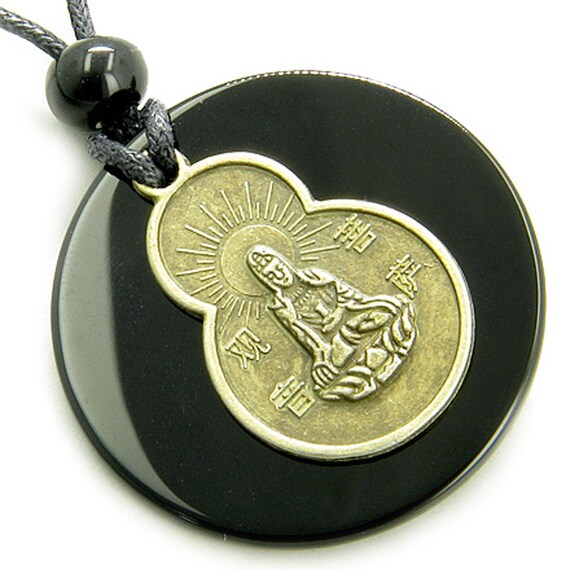 Chino Talisman Amuleto de la Suerte de China Ying & Yang Colgante de Bronce 