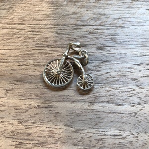 Sterling Silver Penny Farthing Pendant