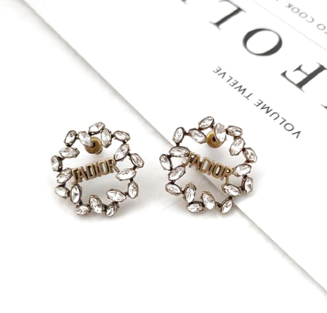 Dior earrings star DIOR pierced earrings authentic Etsy