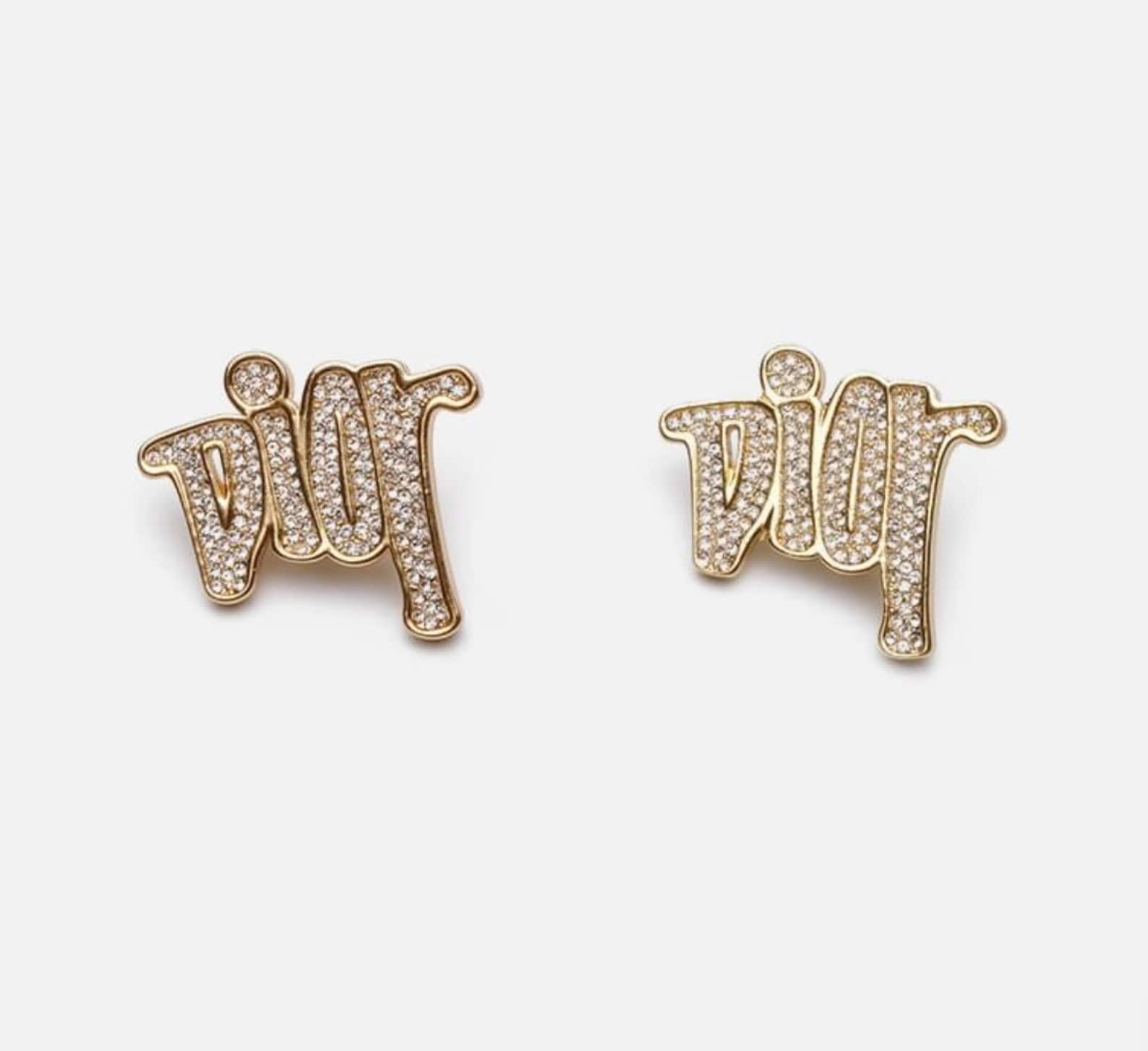 Dior earrings Christian DIOR earrings authentic Christian Etsy