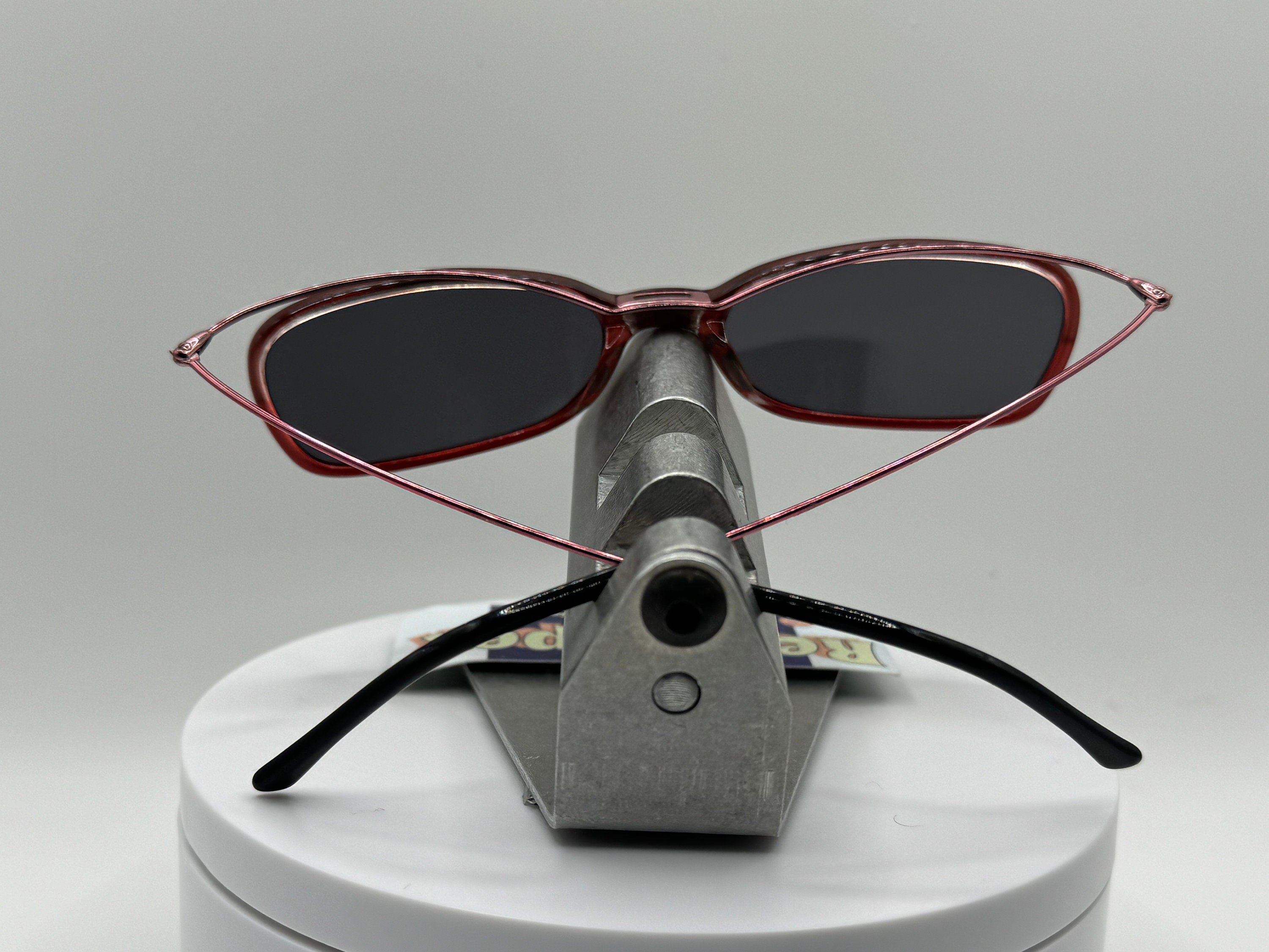 Vintage Y2K Sunglasses NOS 2000s Grey Lens Takumi T9540 Black & Pink Frame NYDEF® Golf | Zeiss Vision Lenses for Enhanced Depth  main image 4