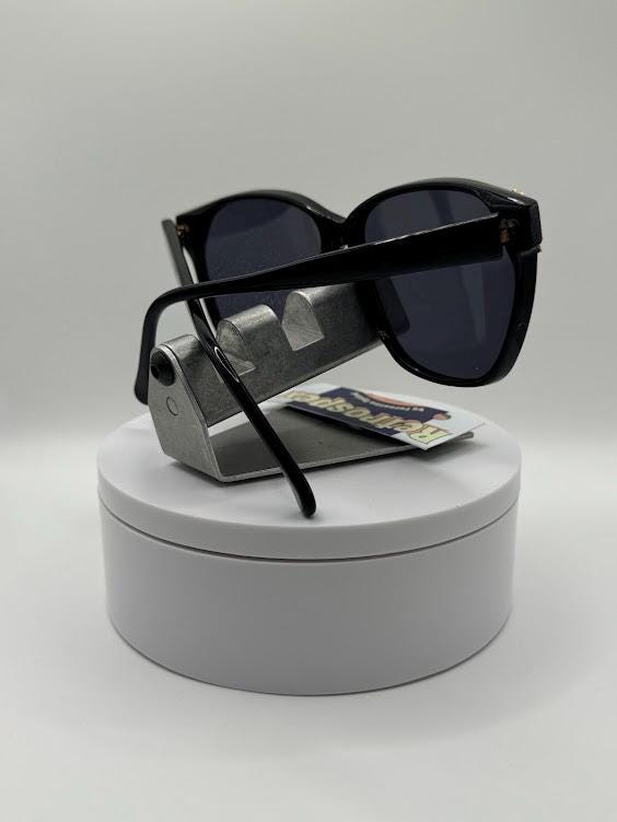 NEW Vintage Oversize Sunglasses | Non RX | Chunky Black Style | Gold Mirror Lens NEW Vintage Oversize Sunglasses | Non RX | Chunky Black  main image 3