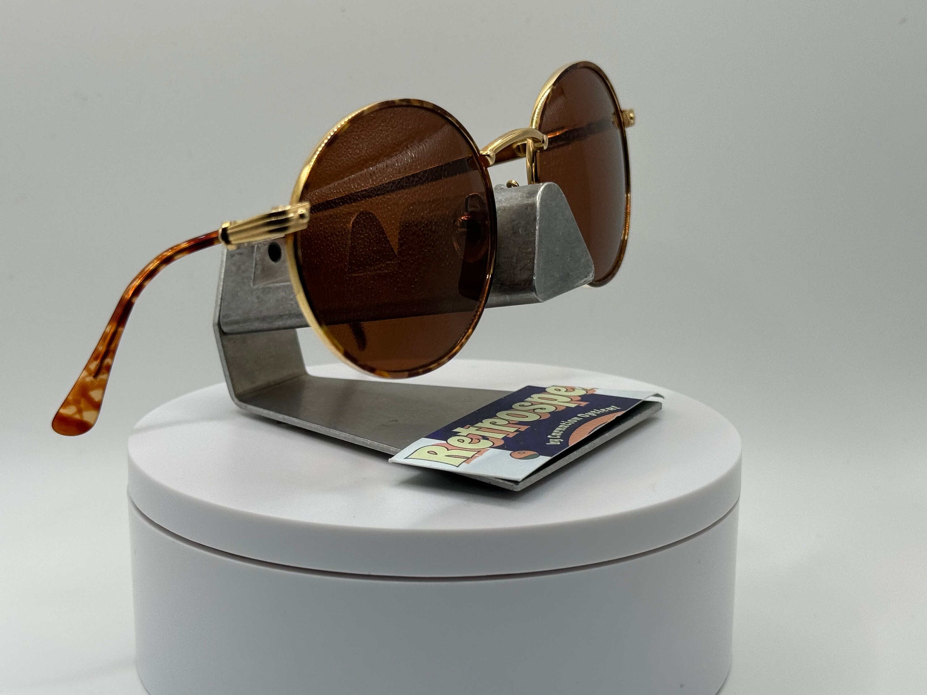 Vintage Oversize Sunglasses | NOS | Round Metal Style  display picture 1