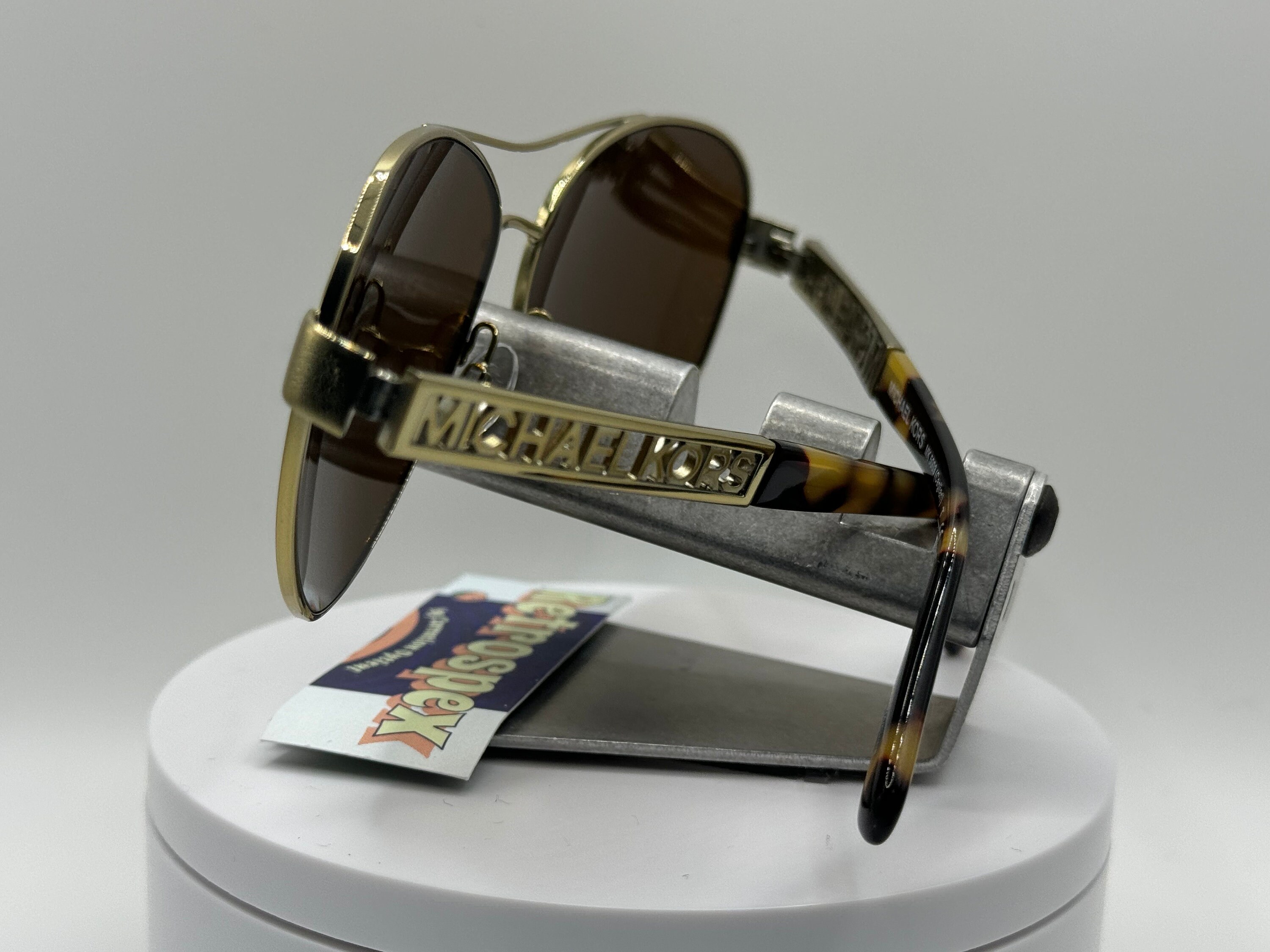 Vintage Y2K Sunglasses NOS 2000s Style Polarized Gold Mirror 