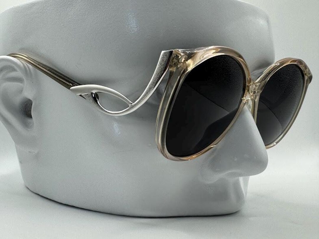 NEW Vintage Oversize Eyeglasses | Non Rx | Drop Temple Style | 1970s Made in USA Drop Temple Eyeglasses - Etsy main image 4