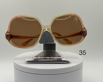 Vintage Oversize Sunglasses | NOS | Drop Temple Style | Brown Sun Lens | Diana | Brown Fade Frame | 70's-80's | #35 | Retro Glasses