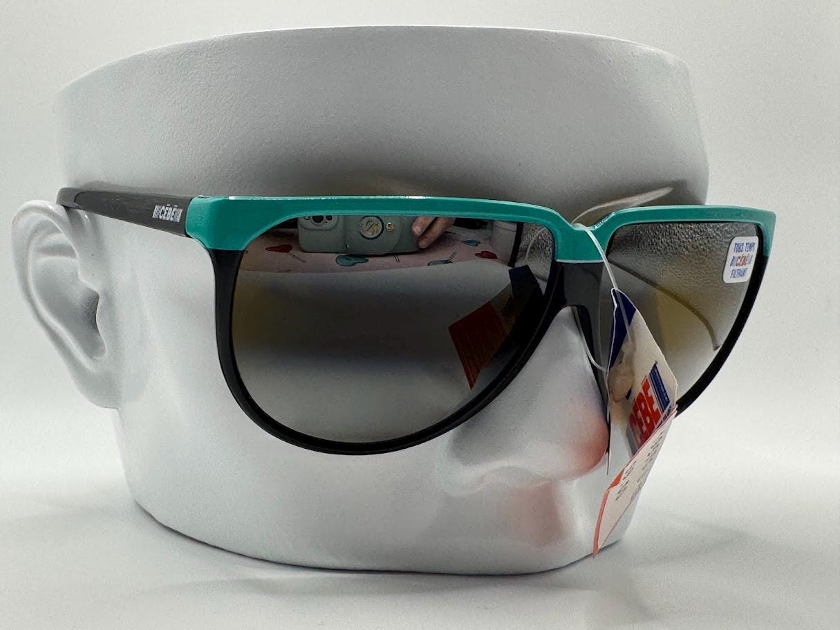 NWT Vintage Cebe Sport Sunglasses | Model 1957G | Teal/black  display picture 1