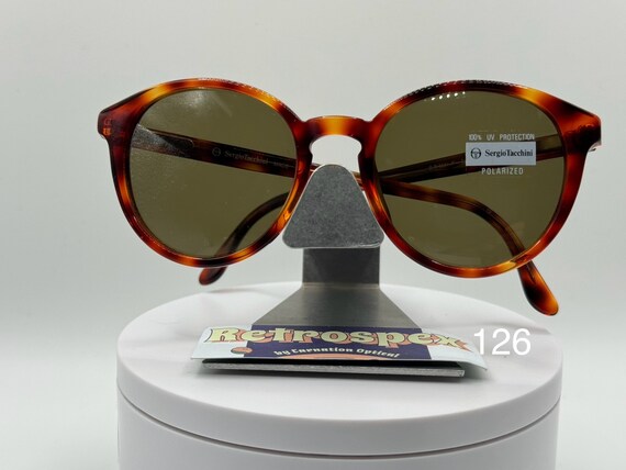 Vintage Round Tortoiseshell Sunglasses | Oversized Retro Frames Vintage Oversize Sunglasses | NOS | Round Style | Grey Sun  main image 2