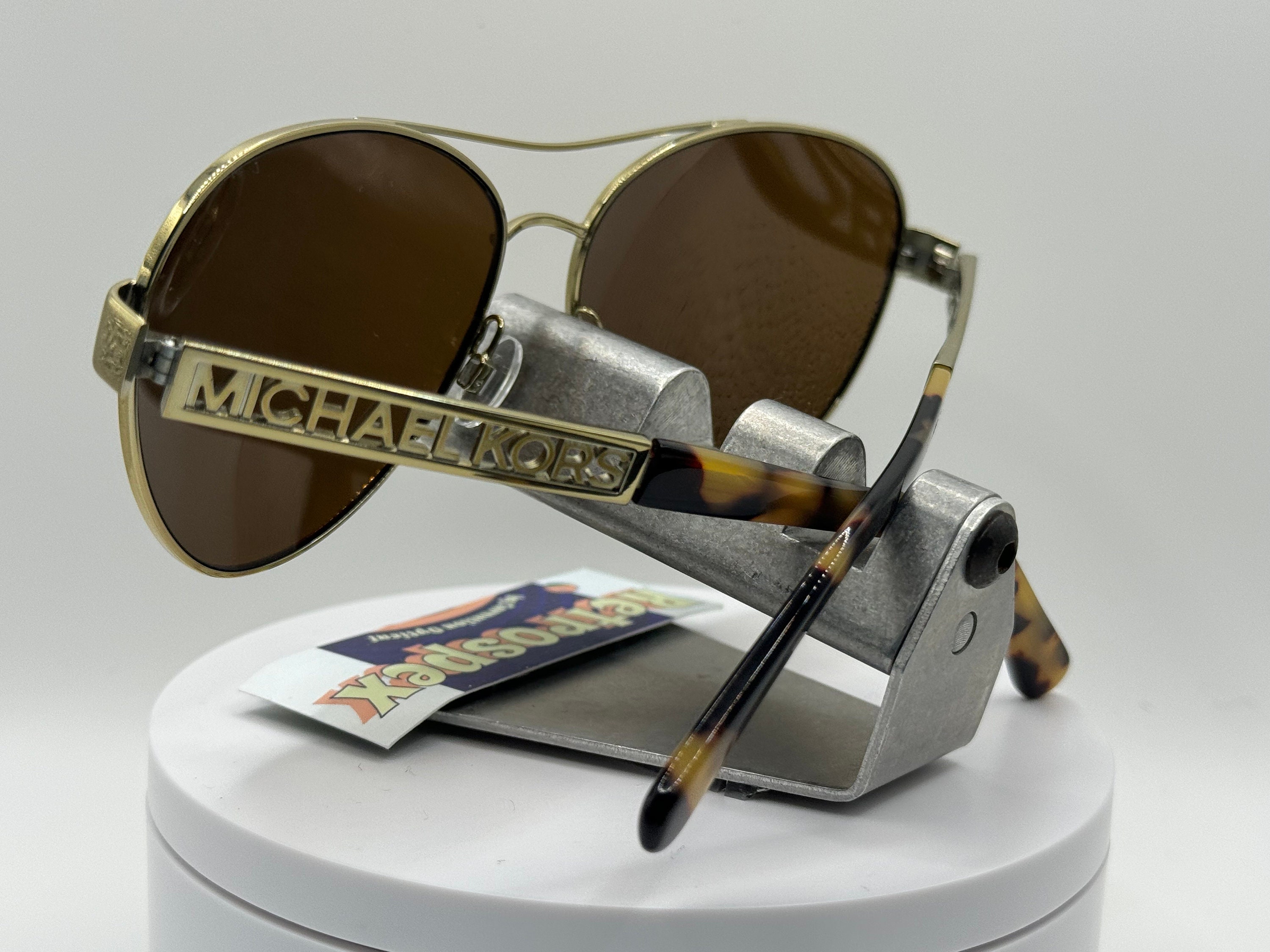Vintage Y2K Sunglasses NOS 2000s Style Polarized Gold Mirror Michael Kors 5003 Vintage Y2K Sunglasses NOS 2000s Style Polarized Gold Mirror  main image 3