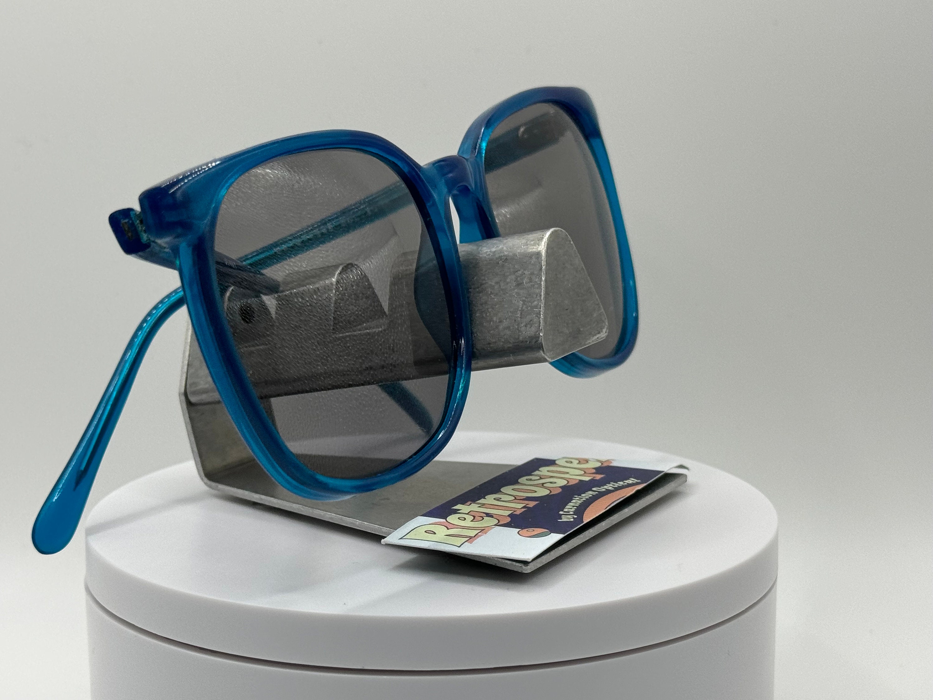 Vintage Oversize Sunglasses | NOS | Preppy Style | Grey Sun 