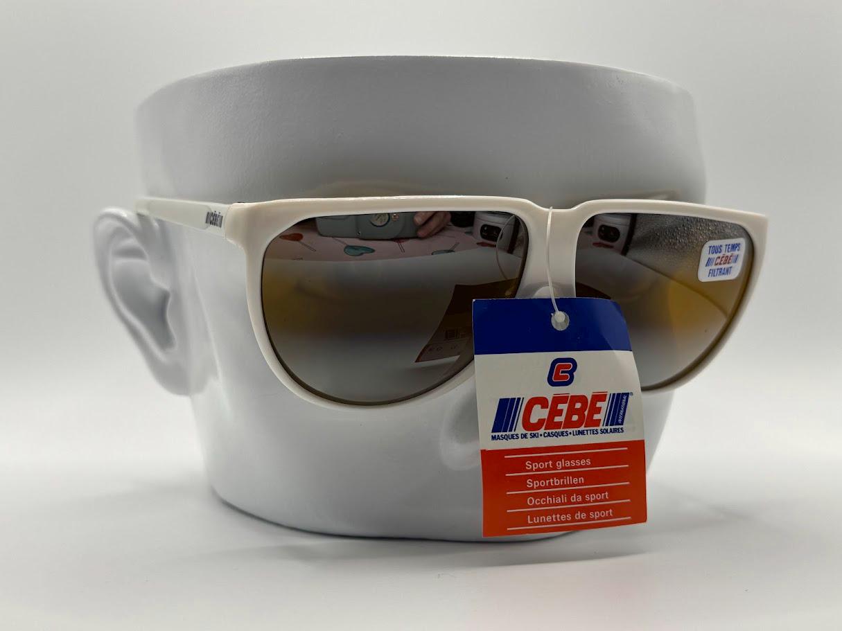 CEBE France 1980’s White Sports Sunglasses, Mirrored Lenses, Unisex, NWT Vintage 1980 main image 4