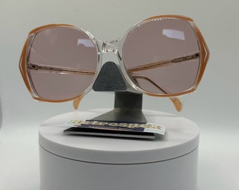 True Vintage Oversize Sunglasses | NOS | Mature Style | Pink Lens | Oleg Cassini | 1980's-1990's | #263 | Retro Glasses