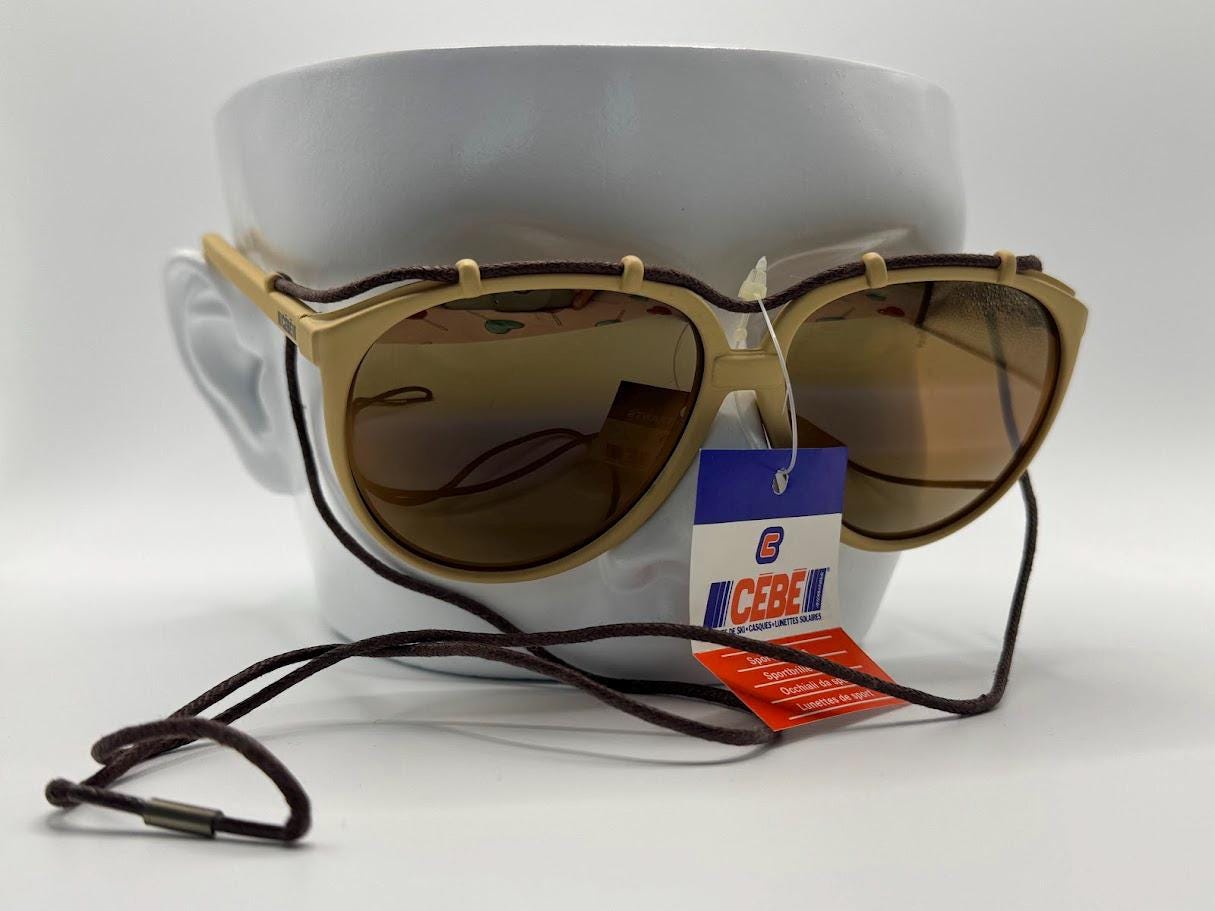 NWT Vintage Cebe Sport Sunglasses | Model 1912 | Khaki With 