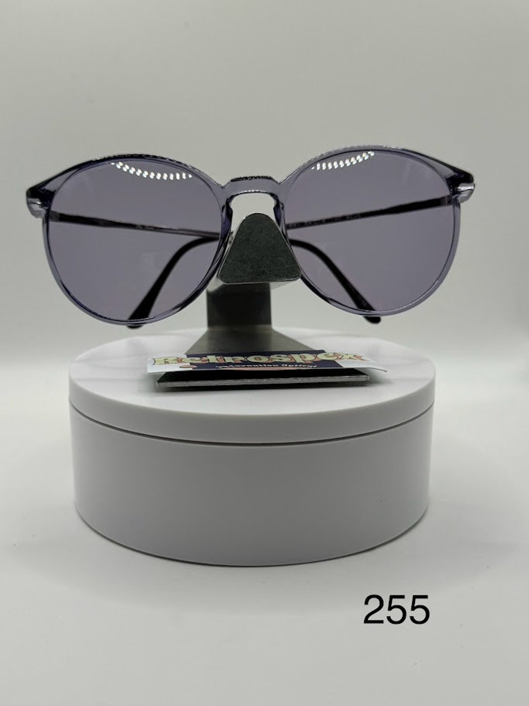Vintage Oversize Sunglasses | NOS | Round Style | Monochrome  display picture 3