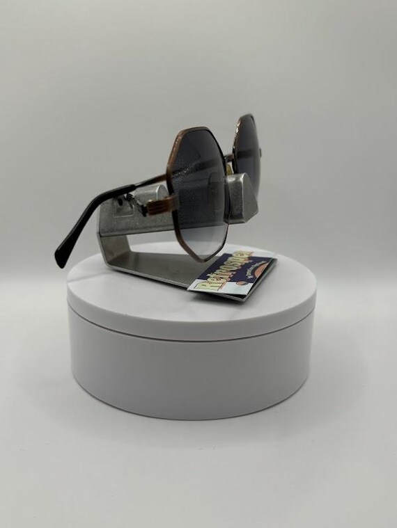NEW Vintage Oversize Eyeglasses | Non Rx | Grey Fade Lens  display picture 2