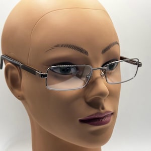 Vintage NOS Y2K Men's Narrow Cole Haan Eyeglass Frames with New Non-RX Clear Lenses | #995 | Retro Glasses | Ready to Wear | New!