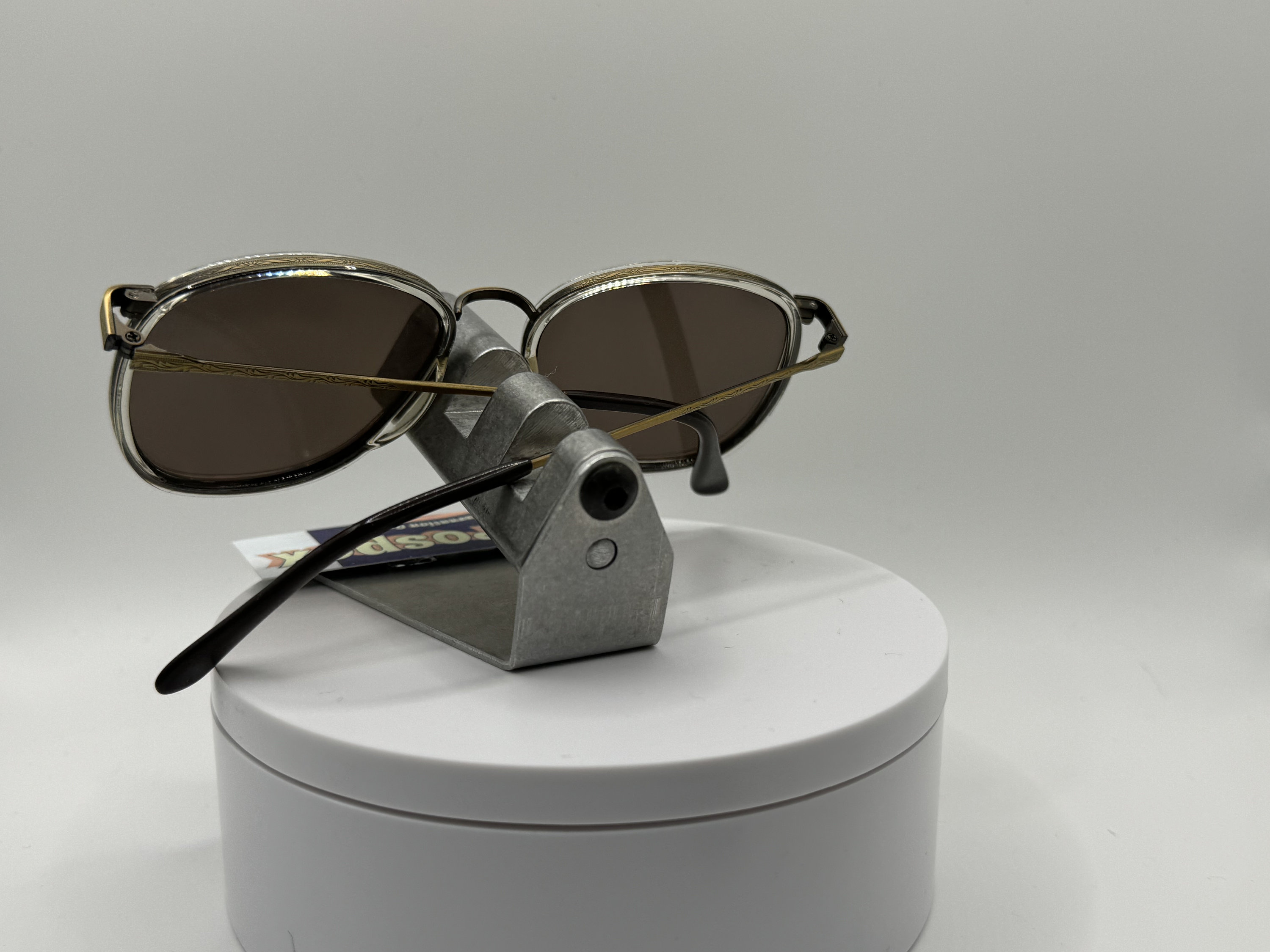 Vintage NOS Oversize Sunglasses Preppy Style Grey Sun Lens 