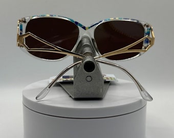 Vintage Oversize Sunglasses | NOS | Blue Mirror Lens | Oleg  display picture 2
