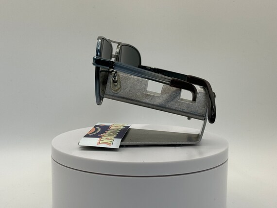 Vintage Oversize Sunglasses NOS Small Aviator | G15 Lens | Grey Metal Frame |80s Vintage Oversize Sunglasses | NOS | Small Aviator Style  main image 2