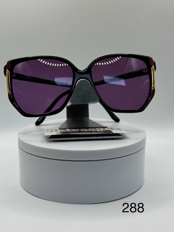 Vintage Oversize Sunglasses | NOS | Custom Style | Purple  display picture 1